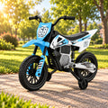 24V 5AH Dual 50W Electric Kids Motorcycle with Training Wheels