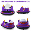 360° Spinning Purple Bumper Car for Kids with Remote Control