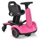 6V Electric Drift Go Kart for Kids with 360° Spin - Pink