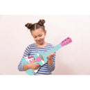 Lexibook Pink Unicorn Wooden Guitar for Kids, 6 Strings, 53 cm with Guide