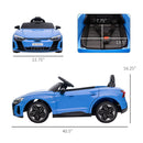 Audi RS e-tron GT Electric Ride-on Car for Kids in Blue with Remote Control