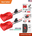 18V Battery Connector Set for Power Wheels and RC Toys - Comes with Fuses and Wires (2 Pack)