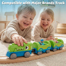Dinosaur-Themed Electric Train Set for Young Children