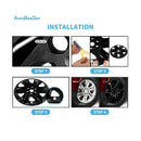 18-Inch Black Wheel Skins Set for 2019-2022 Chevy Blazer - 4-Pack