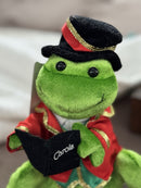 Retro 2006 Gemmy Dancing Animated Frog Sings "Deck The Halls"