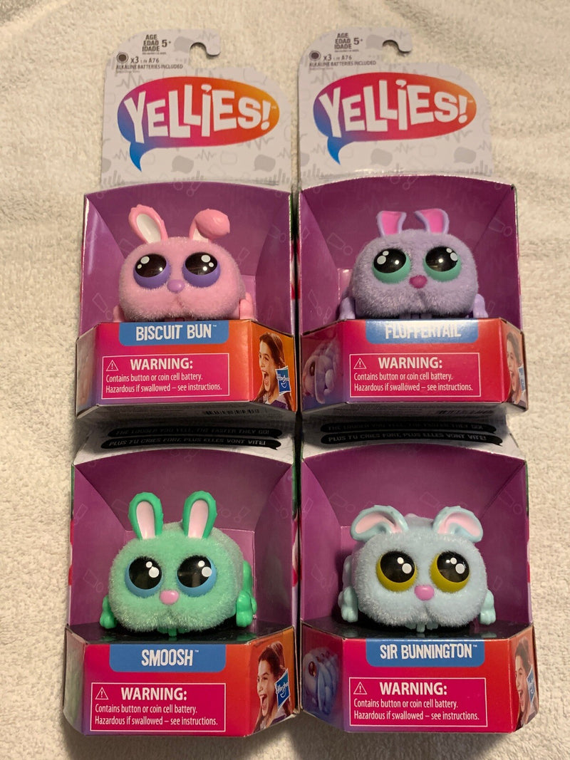 Yellies Interactive Bunnies Toy Set of 4