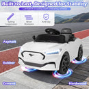 Ford Mach E Electric Ride-On Car with Parental Control, LED Lights, Horn, and Music