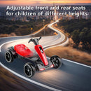 12V Electric Go Kart for Kids with Foldable Design, Adjustable Seat, and 4 Non-Slip EVA Wheels for Outdoor Fun