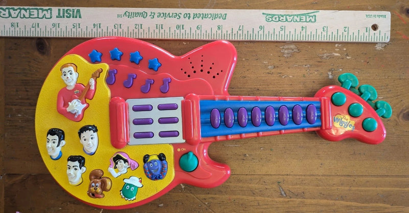 Play-Along Musical Guitar Toy with Touring Party Songs 2003 Red Spin Master