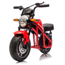 Children's Electric Motorcycle with 24V 300W Power and 14" Wide Tires, Speed Up to 11.18 MPH