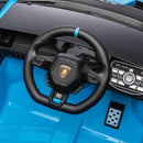 Lamborghini Huracan Sto 24V Kids Electric Drift Car with LED Lights, Speeds Up to 5.59 MPH