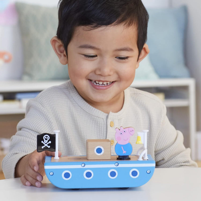 Wooden Cars and Boats Toy Set for Children Over 2 Years
