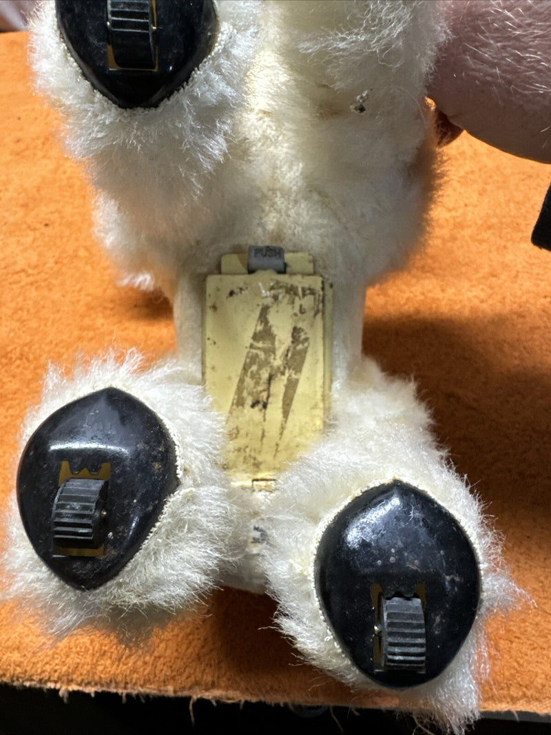 Vintage 1960s Battery Operated Walking Poodle Dog Toy from Japan