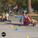 Pink Adjustable Drifter X Ride-On Toy for Children Aged 4-12, Supports Up to 154 lbs