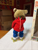 Rare 14" ROLO Bear Roller Skating Toy - Battery Operated and Tested