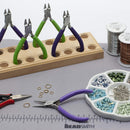4.5-inch Round Nose Pliers with Fine Tips and PVC Grip Handle
