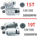 Set of 2 High-Speed 24V RS555 Motors 35000RPM 15T for Fisher Price Power Wheels