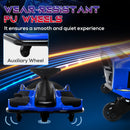 Blue 12V Electric Drifting Go Kart with Gradual Acceleration, Sound, and Illumination