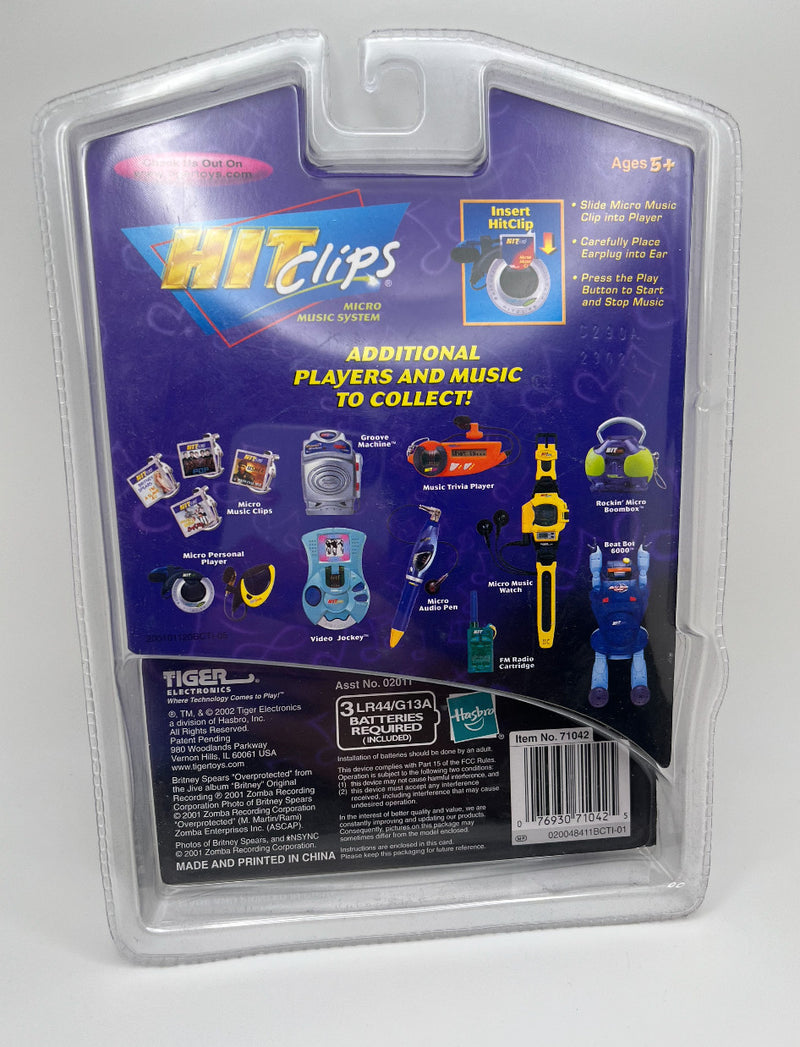 2002 Vintage Micro Personal Music Player Featuring Iconic Pop Hit
