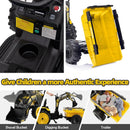 24V Kids 3-in-1 Ride-On Tractor, Excavator, and Bulldozer with Remote Control and Trailer