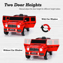 Mercedes-Benz G63 12V Kids Ride-On Car with Music and Remote Control in Red