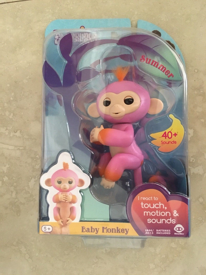 4 Styles Fingerlings Two-Tone Baby Monkey Interactive Toy