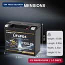 High-Performance 12V 10AH Lithium LiFePO4 Battery for Motorcycles, ATVs, UTVs, and Jet Skis