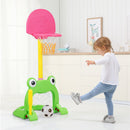 Adjustable 3-in-1 Basketball Hoop Set for Kids with Activity Center and Balls