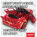 Disney Pixar Cars Lightning McQueen 6V Kids Ride-On Red Toy with Lights and Sounds