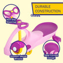 Lil' Rider Wiggle Car - Ride-On Toy for Kids 3 Years and Older, Large, Pink & Purple