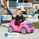 Whisper Ride II Pink Toddler Push Car with Safety Belt