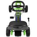 Green Rocket Pedal Go Kart with Ergonomic Adjustable Seat and Precision Steering