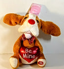 Interactive Musical Flapping-Ear Brown Puppy Toy "Shout" for Valentine's Day