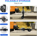 2000 Lbs Dual Wheel Trailer Jack, Compatible with 20-24V Cordless Drills, 12" Lift