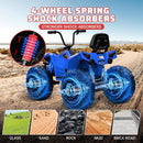 24V Kids All-Terrain ATV Electric Ride-On Car with Remote Control, LED Lights, and Music