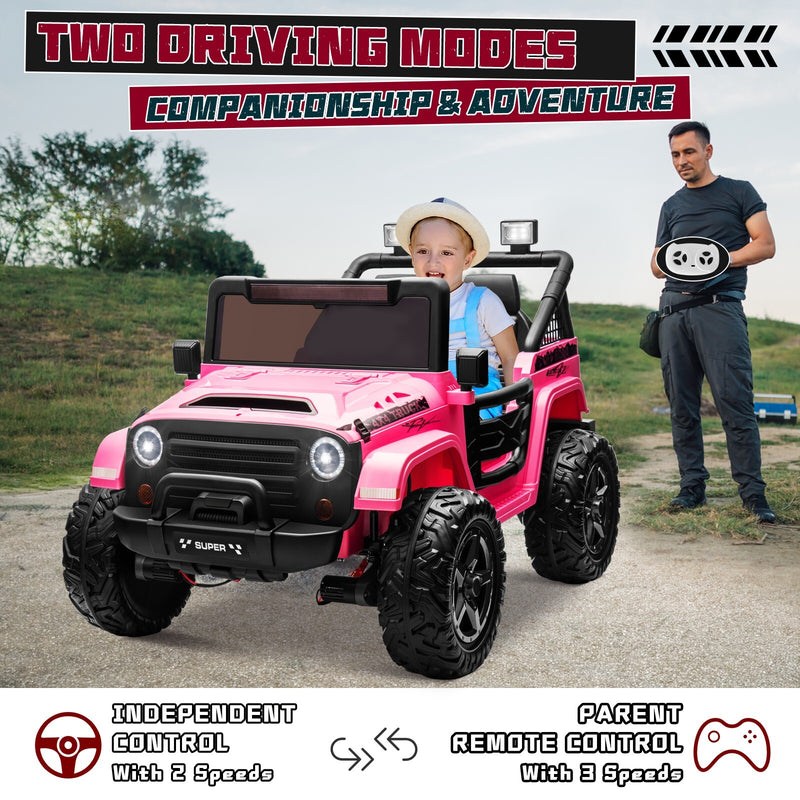 Kids Electric Ride-On Truck 24V 9AH Battery 4WD/2WD Off-Road Power Car