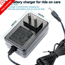 Weeylif 24V Charger for Kids' Ride-On Toy Cars, Black