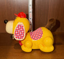 Retro 1980s Happy Dog Wind-Up Toy from CHI LAND, TAIWAN