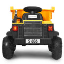 12V Electric Ride-On Dump Truck for Kids with Remote Control and Working Bucket