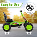Kids 4-Wheel Pedal Go Kart with Steering Handlebars for Toddlers