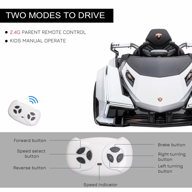 12V Battery-Powered Kids Ride-On Sports Car with Remote Control