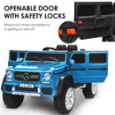 12V Mercedes-Benz Licensed Kids Ride-On Car with Remote Control and Trunk - Navy
