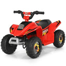 Red 6V Electric Quad ATV for Kids - 4-Wheel Ride-On Toy