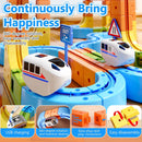 Toddler Electric Train and Car Track Set for Ages 3 to 8