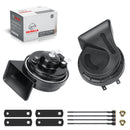 12V High and Low Tone DualTone Snail Horn Kit for Cars