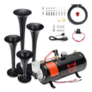EVIL ENERGY 12V 4 Trumpet Air Horn System with 3L Air Tank