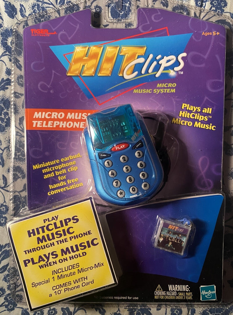 Y2K Micro Music Telephone Player Backstreet Boys The Call 2001 Tiger Vintage Toy