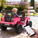 Pink 24V 2-Passenger Electric 4x4 Ride-On Truck with Remote Control