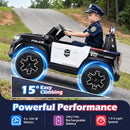 24V 4WD Licensed Chevrolet Electric Police Car for Kids - 2-Seater Ride-On