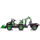 24V Electric Ride-On Tractor for Kids with Versatile 4-in-1 Attachments